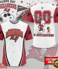 Tampa Bay Buccaneers NFL Snoopy Ultimate Game Day Personalized Jersey Shirt, NFL Baseball Shirt Tampa Bay Buccaneers Nfl Snoopy Ultimate Game Day Personalized Jersey Shirt