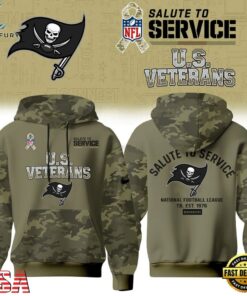 Tampa Bay Buccaneers NFL US Veterans Salute To Service 2026 Hoodie Shirt, Sports Fans 3D Shirt Tampa Bay Buccaneers Nfl US Veterans Salute TO Service 2026 Hoodie Shirt