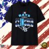 Tampa Bay Rays 2024 Postseason Clinched Vintage T Shirt, Trendy 2D Print Shirt Tampa Bay Rays 2024 Postseason Clinched Vintage T Shirt