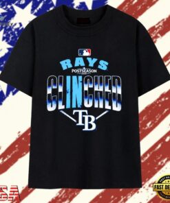 Tampa Bay Rays 2024 Postseason Clinched Vintage T Shirt, Trendy 2D Print Shirt Tampa Bay Rays 2024 Postseason Clinched Vintage T Shirt