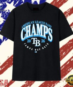Tampa Bay Rays 2026 American League East Champs T Shirt, Trendy 2D Print Shirt Tampa Bay Rays 2026 American League East Champs T Shirt