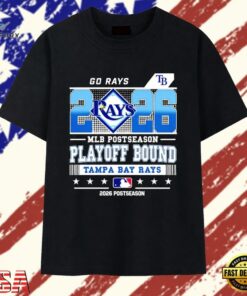 Tampa Bay Rays 2026 MLB Postseason Playoff Bound T Shirt, Trendy 2D Print Shirt Tampa Bay Rays 2026 Mlb Postseason Playoff Bound T Shirt