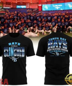 Tampa Bay Rays Black 2026 Postseason T Shirt, Viral 3D Graphic Tee Tampa Bay Rays Black 2026 Postseason T Shirt