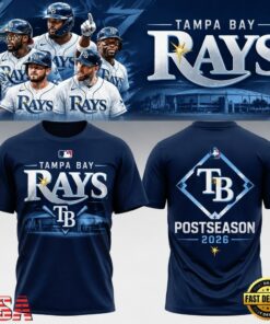 Tampa Bay Rays Postseason Clinched 2026 Graphic T Shirt, Viral 3D Graphic Tee Tampa Bay Rays Postseason Clinched 2026 Graphic T Shirt