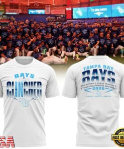 Tampa Bay Rays White 2026 Postseason T Shirt, Viral 3D Graphic Tee Tampa Bay Rays White 2026 Postseason T Shirt