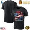 Team USA Womens Basketball FIBA World Cup 2026 Flag Graphic T Shirt, Trendy 2D Print Shirt Team Usa Womens Basketball Fiba World Cup 2026 Flag Graphic T Shirt
