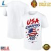 Team USA Womens Basketball FIBA World Cup 2026 White T Shirt, Trendy 2D Print Shirt Team Usa Womens Basketball Fiba World Cup 2026 White T Shirt