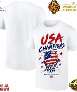 Team USA Womens Basketball FIBA World Cup 2026 White T Shirt, Trendy 2D Print Shirt Team Usa Womens Basketball Fiba World Cup 2026 White T Shirt