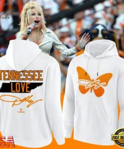 Tennessee Football Dolly Parton Signed White Hoodie, Trending Music 3D Tee Tennessee Football Dolly Parton Signed White Hoodie