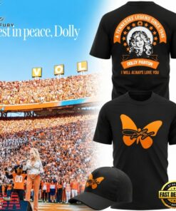 Tennessee Football x Dolly Parton Forever Butterfly T Shirt, Viral 3D Graphic Tee Tennessee Football X Dolly Parton Forever Butterfly T Shirt