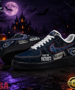 Tennessee Titans NFL Fear The Team Halloween Air Force 1 Shoes Sneakers, NFL Fan AF1 Shoes Tennessee Titans Nfl Fear The Team Halloween Air Force 1 Shoes Sneakers
