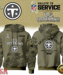 Tennessee Titans NFL US Veterans Salute To Service 2026 Hoodie Shirt, Sports Fans 3D Shirt Tennessee Titans Nfl US Veterans Salute TO Service 2026 Hoodie Shirt