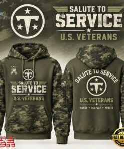 Tennessee Titans x Salute To Service 2026 Limited Edition Hoodie, Viral 3D Graphic Tee Tennessee Titans X Salute TO Service 2026 Limited Edition Hoodie