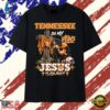 Tennessee Volunteers Dog Mascot Faith & Football Graphic T Shirt, Trendy 2D Print Shirt Tennessee Volunteers Dog Mascot Faith Football Graphic T Shirt