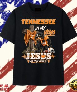 Tennessee Volunteers Dog Mascot Faith & Football Graphic T Shirt, Trendy 2D Print Shirt Tennessee Volunteers Dog Mascot Faith Football Graphic T Shirt