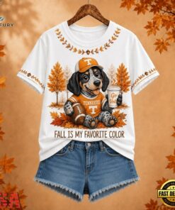 Tennessee Volunteers NCAA Fall Is My Favorite Color Football Unisex 3D Shirt, NCAA 3D Graphic Tee Tennessee Volunteers Ncaa Fall IS MY Favorite Color Football Unisex 3D Shirt