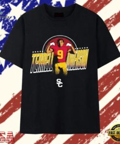 Terrell Anderson 9 USC Trojans Football Player T Shirt, Trendy 2D Print Shirt Terrell Anderson 9 Usc Trojans Football Player T Shirt
