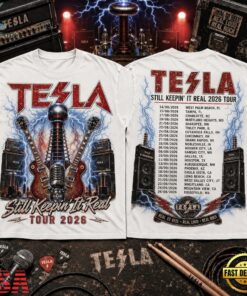 Tesla Still Keepin’ It Real Tour 2026 3D Shirt, Trending Music 3D Tee Tesla Still Keepin IT Real Tour 2026 3D Shirt