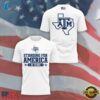 Texas A&M Aggies 20 Years Standing For America White T Shirt, Viral 3D Graphic Tee Texas A M Aggies 20 Years Standing For America White T Shirt