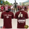 Texas A&M Aggies Honoring Coach R.C. Slocum 2026 Red T Shirt, Viral 3D Graphic Tee Texas A M Aggies Honoring Coach R C Slocum 2026 Red T Shirt