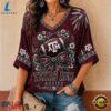 Texas A&M Aggies NCAA Vintage Floral Bow V Neck T Shirt, NCAA V Neck Fan Shirt 3 Texas A&M Aggies NCAA Vintage Floral Bow V Neck T Shirt, NCAA V Neck Fan Shirt Texas A M Aggies Ncaa Vintage Floral Bow V Neck T Shirt