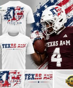 Texas A&M Aggies x Salute to Service Limited Edition 2026 White Shirt, Viral 3D Graphic Tee Texas A M Aggies X Salute TO Service Limited Edition 2026 White Shirt