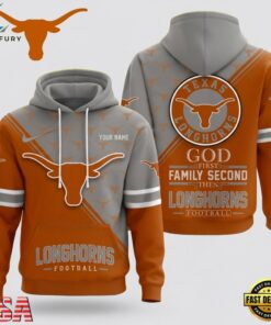 Texas Longhorns 2026 NCAA Personalized Faith Family Football Hoodie, NCAA 3D Graphic Tee Texas Longhorns 2026 Ncaa Personalized Faith Family Football Hoodie