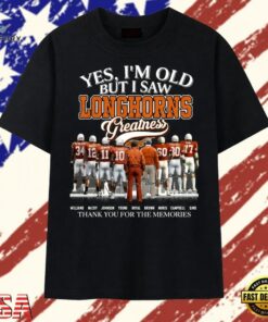 Texas Longhorns Greatness Vintage Legends Football Graphic T Shirt, Trendy 2D Print Shirt Texas Longhorns Greatness Vintage Legends Football Graphic T Shirt
