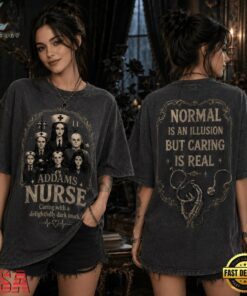 The Addams Family Nurse Delightfully Dark Care 3D Shirt, Trending Music 3D Tee The Addams Family Nurse Delightfully Dark Care 3D Shirt