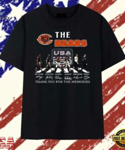 The Bears USA 250 Vintage Abbey Road Signatures T Shirt, Trendy 2D Print Shirt The Bears Usa 250 Vintage Abbey Road Signatures T Shirt