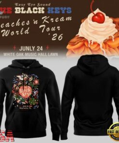 The Black Keys Tour 2026 Black Hoodie, Trending Music 3D Tee The Black Keys Tour 2026 Black Hoodie