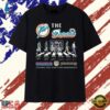 The Dolphins Miami Legends Signatures Abbey Road Graphic T Shirt, Trendy 2D Print Shirt The Dolphins Miami Legends Signatures Abbey Road Graphic T Shirt