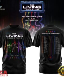 The Living Tombstone Multiplayer Tour 2026 3D Shirt, Trending Music 3D Tee The Living Tombstone Multiplayer Tour 2026 3D Shirt