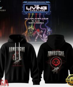 The Living Tombstone Multiplayer Tour 2026 Amstrong Hoodie, Trending Music 3D Tee The Living Tombstone Multiplayer Tour 2026 Amstrong Hoodie