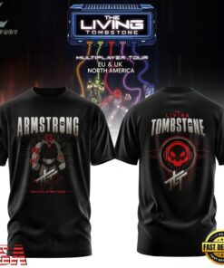 The Living Tombstone Multiplayer Tour 2026 Amstrong T Shirt, Trending Music 3D Tee The Living Tombstone Multiplayer Tour 2026 Amstrong T Shirt