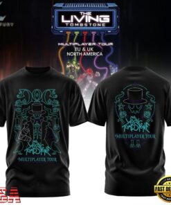 The Living Tombstone Multiplayer Tour 2026 Doc T Shirt, Trending Music 3D Tee The Living Tombstone Multiplayer Tour 2026 Doc T Shirt