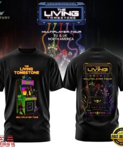 The Living Tombstone Multiplayer Tour 2026 Limited T Shirt, Trending Music 3D Tee The Living Tombstone Multiplayer Tour 2026 Limited T Shirt