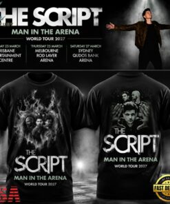 The Script Man In The Arena Tour 2026 Limited Edition T Shirt, Trending Music 3D Tee The Script Man IN The Arena Tour 2026 Limited Edition T Shirt