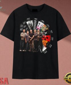 Three Days Grace Albums Discography Timeline Band Signatures T Shirt, Music 2D Graphic Tee Three Days Grace Albums Discography Timeline Band Signatures T Shirt