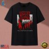 Three Days Grace Alienation Red Silhouette Graphic T Shirt, Music 2D Graphic Tee Three Days Grace Alienation Red Silhouette Graphic T Shirt
