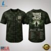 Three Days Grace Alienation Tour 2026 Green Camo Baseball Jersey, Music Artist Baseball Jersey Three Days Grace Alienation Tour 2026 Green Camo Baseball Jersey