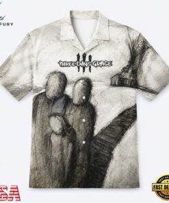Three Days Grace Three Days Grace Album Cover Summer Hawaiian Shirt, Music Fan Hawaiian Shirt Three Days Grace Three Days Grace Album Cover Summer Hawaiian Shirt