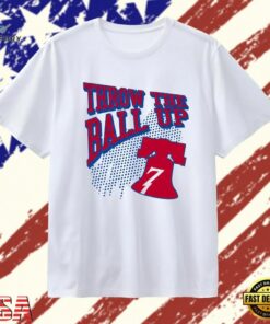 Throw the Ball Up Philadelphia 76ers NBA T Shirt, Trendy 2D Print Shirt Throw The Ball UP Philadelphia 76ers Nba T Shirt