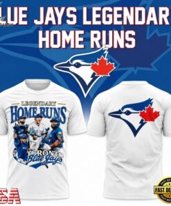 Toronto Blue Jays Legendary Home Runs T Shirt, Viral 3D Graphic Tee Toronto Blue Jays Legendary Home Runs T Shirt