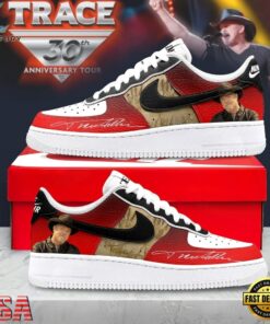 Trace Adkins 30th Anniversary Tour Custom Air Force 1 Shoes, Music Lover AF1 Shoes Trace Adkins 30th Anniversary Tour Custom Air Force 1 Shoes