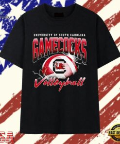 University of South Carolina Gamecocks Volleyball T Shirt, Trendy 2D Print Shirt University OF South Carolina Gamecocks Volleyball T Shirt