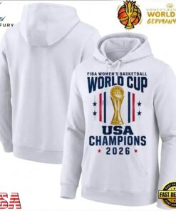 USA Champions 2026 Trophy Design FIBA Womens Basketball World Cup Hoodie, Trendy 2D Print Shirt Usa Champions 2026 Trophy Design Fiba Womens Basketball World Cup Hoodie