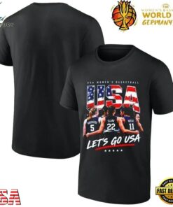 USA Women’s Basketball Bueckers Clark Reese Let’s Go USA FIBA World Cup 2026 T Shirt, Trendy 2D Print Shirt Usa Women S Basketball Bueckers Clark Reese Let S GO Usa Fiba World Cup 2026 T Shirt