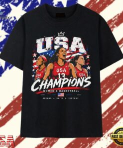 USA Women's Basketball Champions Dreams Unity Victory T Shirt, Trendy 2D Print Shirt Usa Women S Basketball Champions Dreams Unity Victory T Shirt