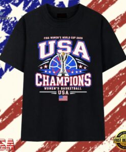 USA Women’s Basketball FIBA World Cup 2026 Champions T Shirt, Trendy 2D Print Shirt Usa Women S Basketball Fiba World Cup 2026 Champions T Shirt